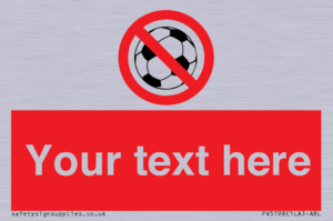 Custom No Ball Games Sign